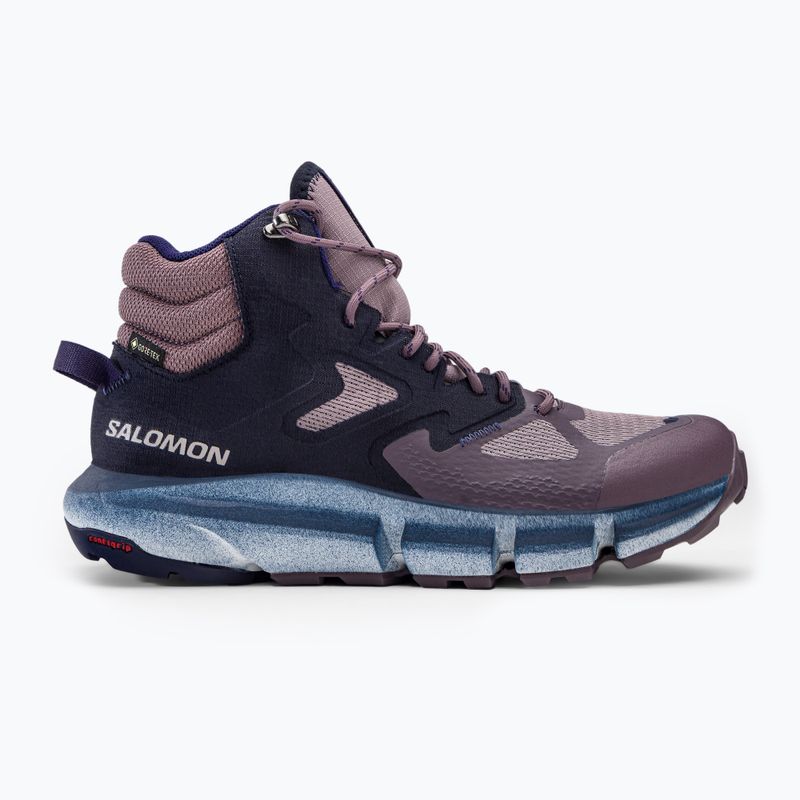 Scarponi da trekking da donna Salomon Predict Hike Mid GTX quaglia/cielo notturno/astral aura 2