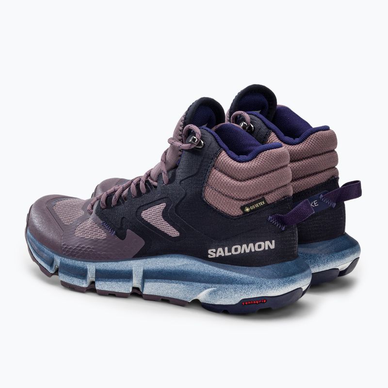 Scarponi da trekking da donna Salomon Predict Hike Mid GTX quaglia/cielo notturno/astral aura 3