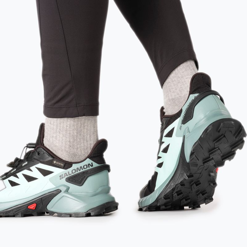 Scarpe da corsa da donna Salomon Supercross 4 GTX nero/trecciolino/yucca 19