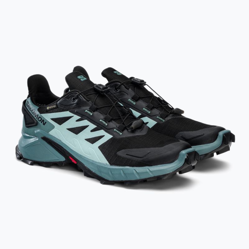Scarpe da corsa da donna Salomon Supercross 4 GTX nero/trecciolino/yucca 4