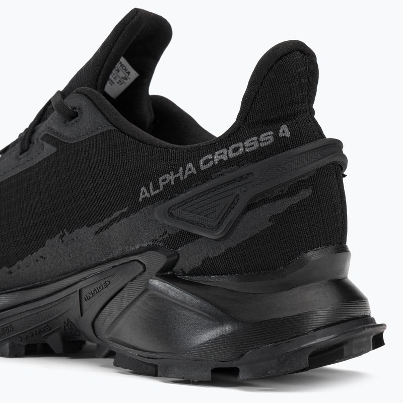Scarpe da corsa da uomo Salomon Alphacross 4 GTX nero 10