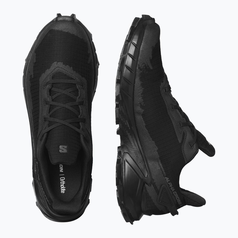 Scarpe da corsa da uomo Salomon Alphacross 4 GTX nero 15