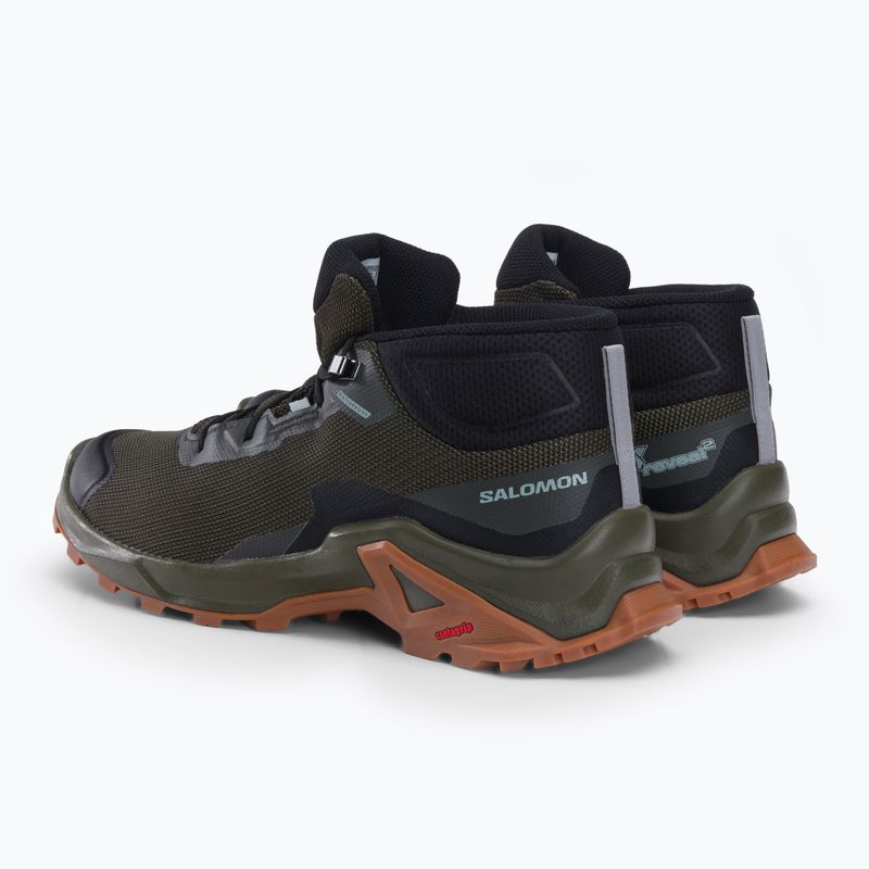 Scarpe da trekking da uomo Salomon X Reveal Chukka CSWP 2 torba/nero/gomma8 3