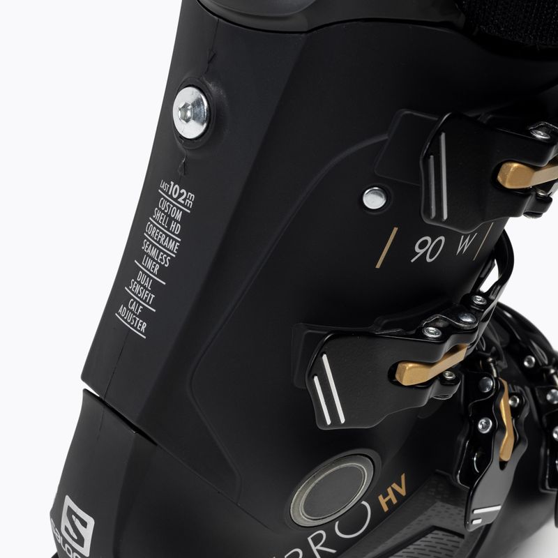 Scarponi da sci da donna Salomon S Pro HV 90 W GW nero/belluga/golden glaw 8