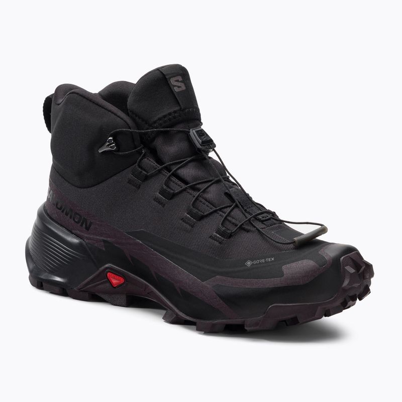 Scarpe da trekking da donna Salomon Cross Hike MID GTX 2 nero/cioccolato prugna/nero