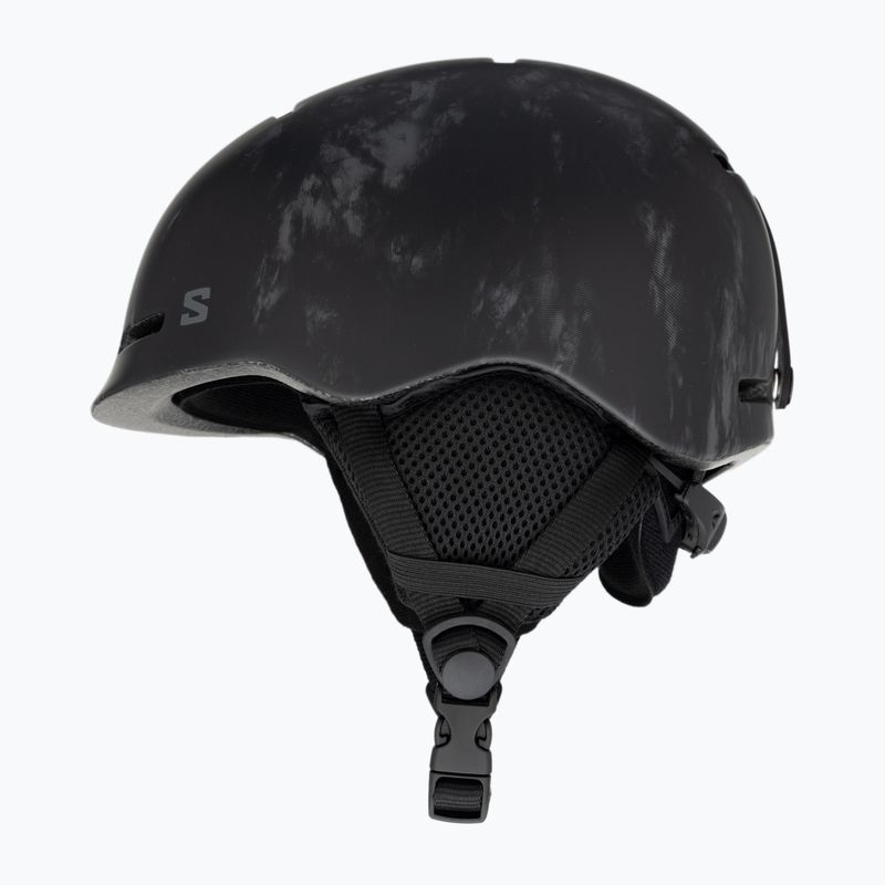 Salomon Player Combo Casco da sci per bambini + occhiali XV Jr nero tie&dye/nero argento 6