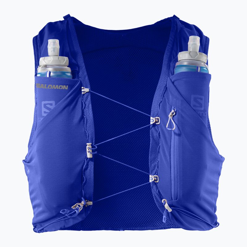 Il set di gilet da corsa Salomon ADV Skin 5 naviga sul web