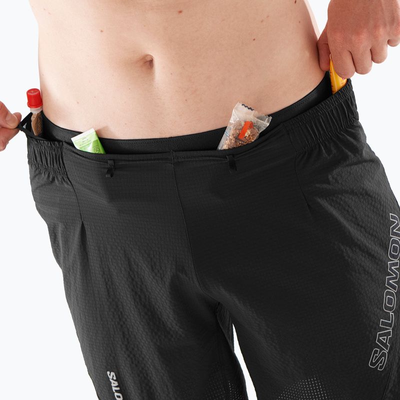 Pantaloncini da corsa Salomon Sense Aero 7'' uomo nero profondo 4