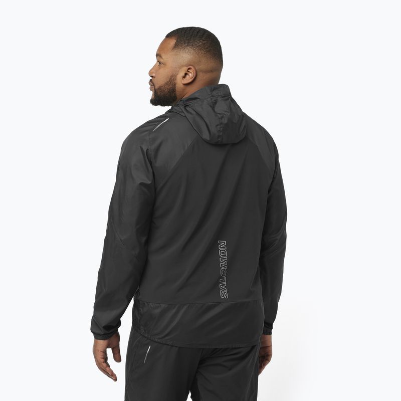 Giacca da corsa Salomon Cross Wind nero profondo da uomo 2