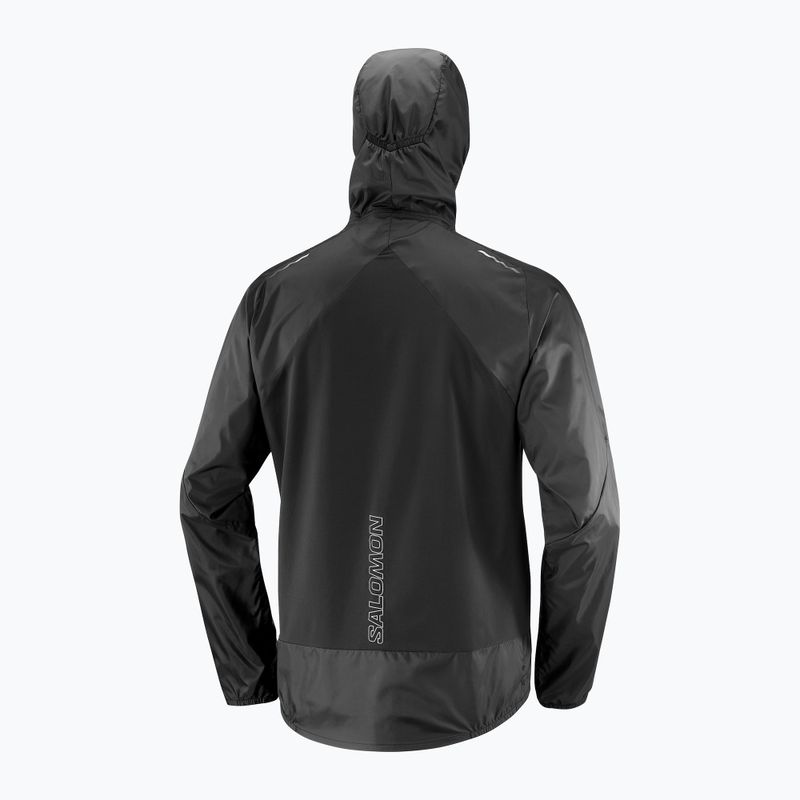 Giacca da corsa Salomon Cross Wind nero profondo da uomo 5