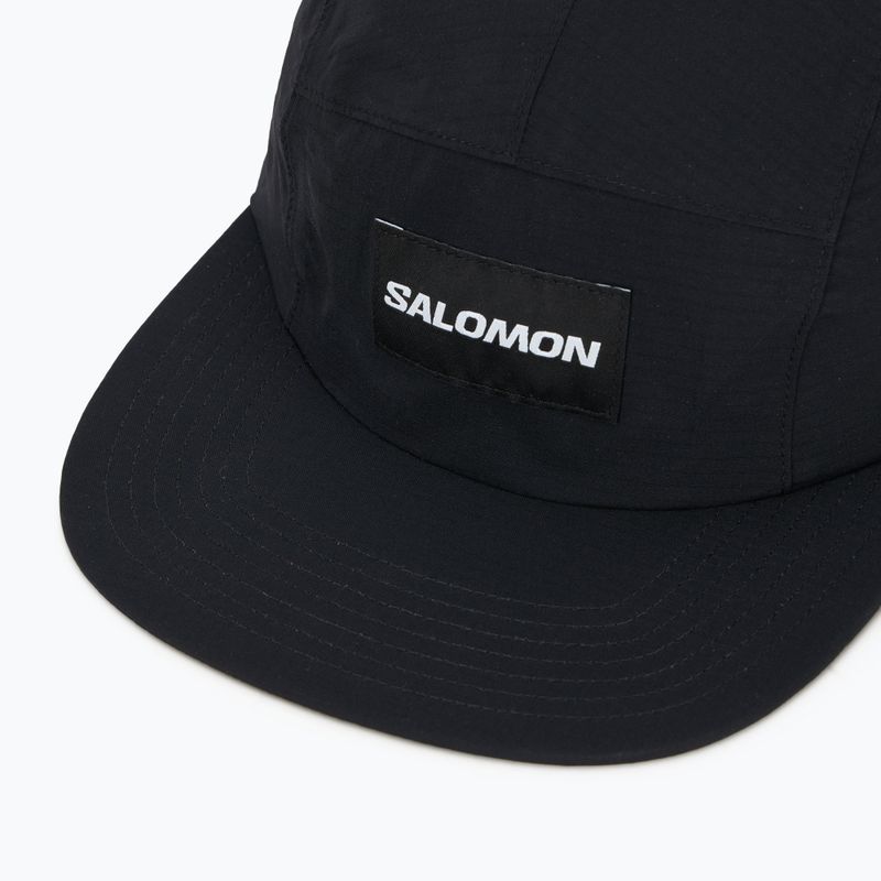 Cappellino da donna con visiera Salomon Bonatti WP 5 Panel nero profondo 3