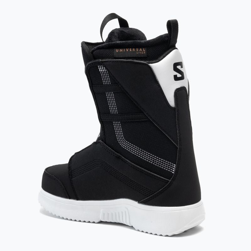 Scarponi da snowboard per bambini Salomon Project Boa nero/bianco 2