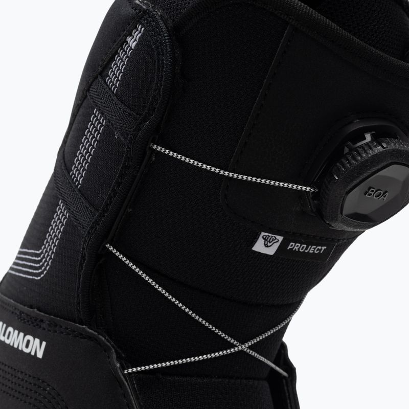 Scarponi da snowboard per bambini Salomon Project Boa nero/bianco 7