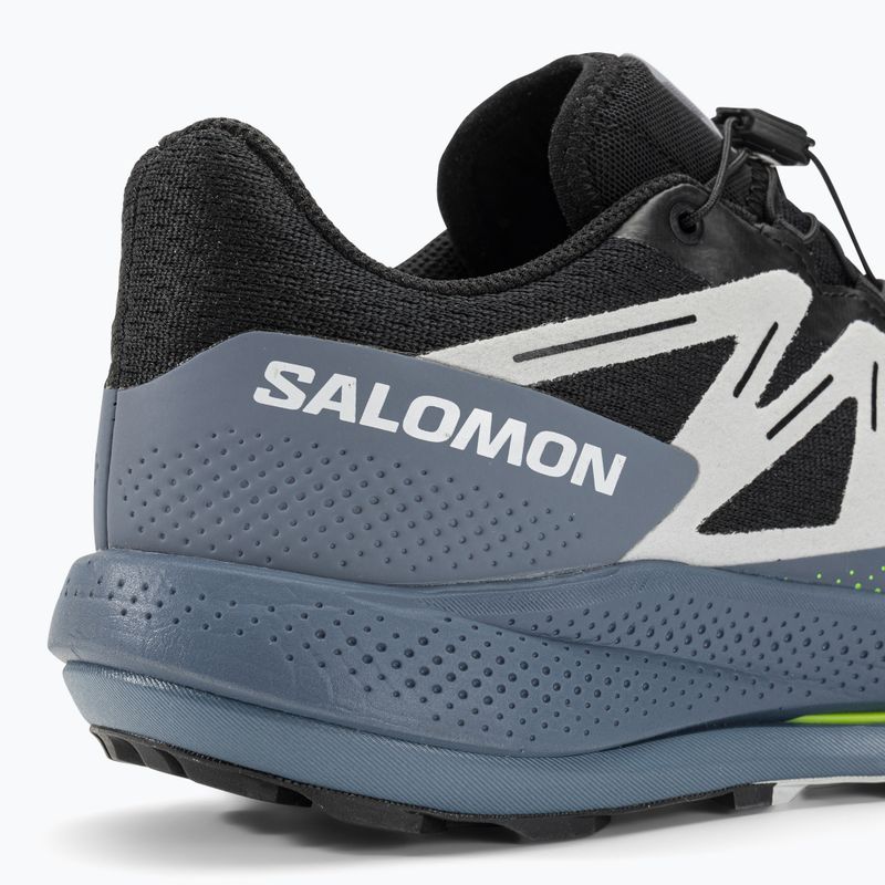 Scarpe da corsa Salomon Pulsar Trail da uomo, nero/blu Cina/ghiaccio artico 14