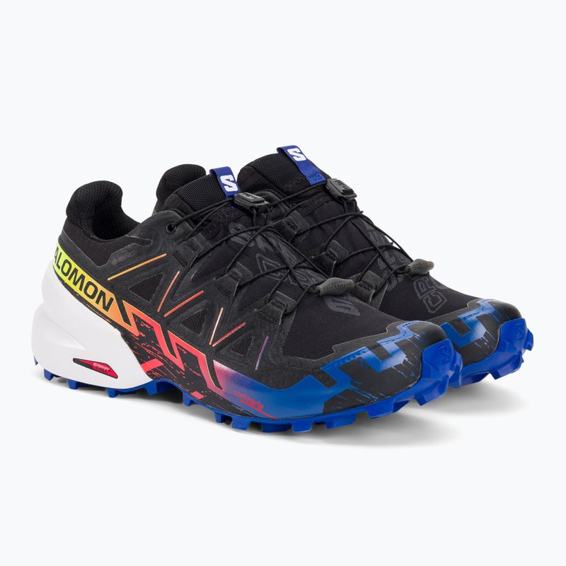 Scarpe da corsa da uomo Salomon Speedcross 6 GTX Blue fire black/surf the web/safety yellow 7