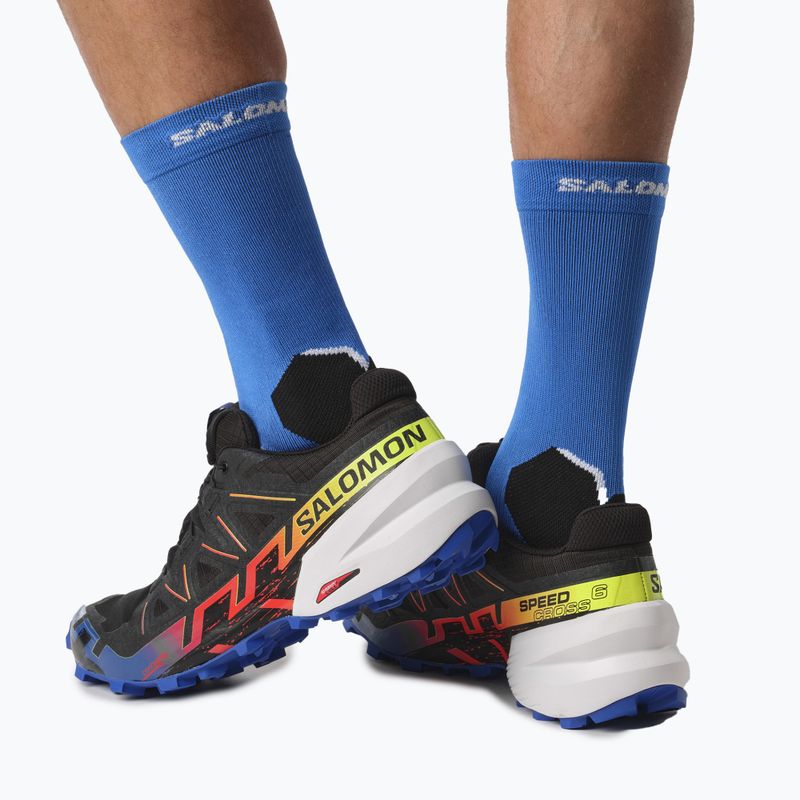 Scarpe da corsa da uomo Salomon Speedcross 6 GTX Blue fire black/surf the web/safety yellow 5