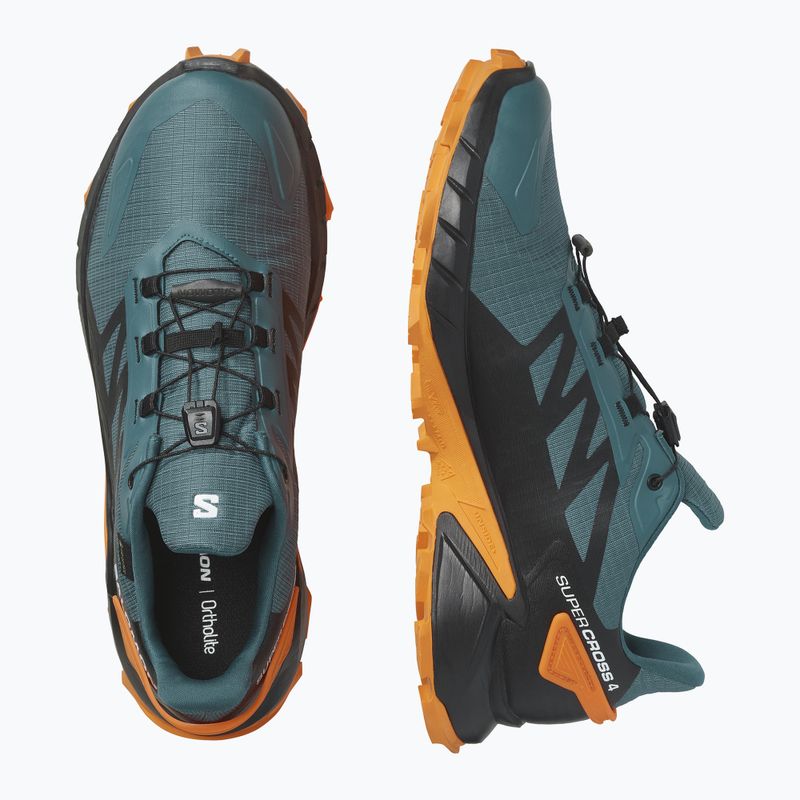 Scarpe da corsa da uomo Salomon Supercross 4 GTX stargazer/nero/turchese 10