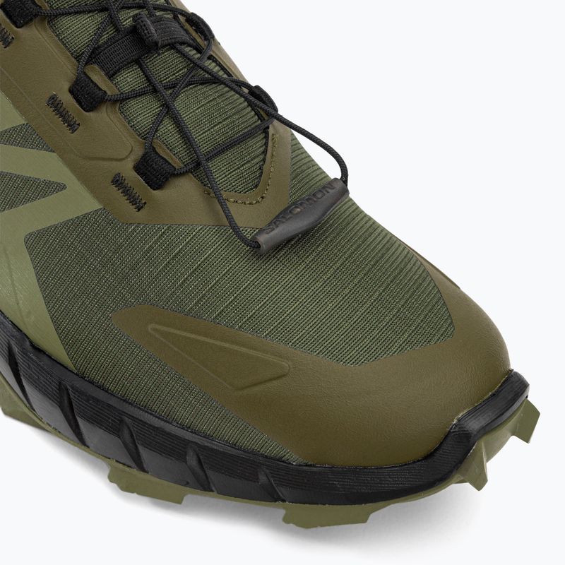 Salomon Supercross 4 scarpe da corsa uomo olvnig/grigio muschio/nero 10