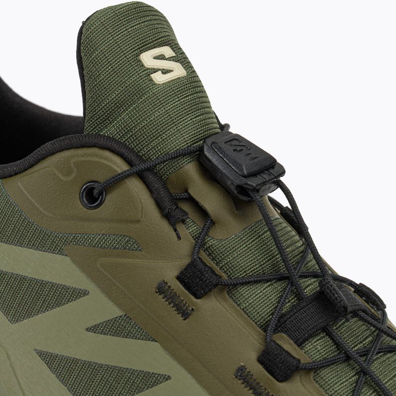 Salomon Supercross 4 scarpe da corsa uomo olvnig/grigio muschio/nero 12