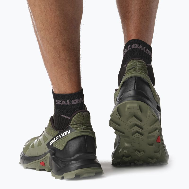 Salomon Supercross 4 scarpe da corsa uomo olvnig/grigio muschio/nero 4
