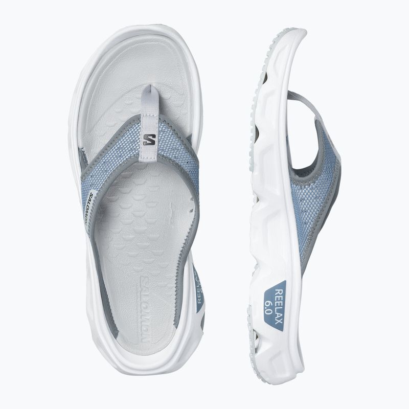 Infradito da uomo Salomon Reelax Break 6.0 blue ashes/white/pearl blue 5