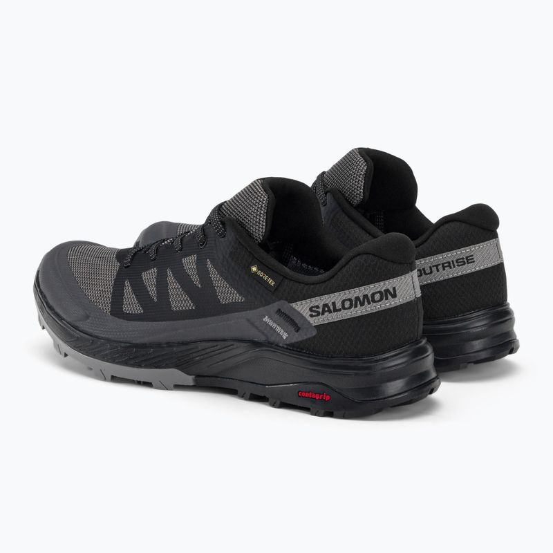 Stivali da trekking da donna Salomon Outrise GTX nero/magnete/gullone 3