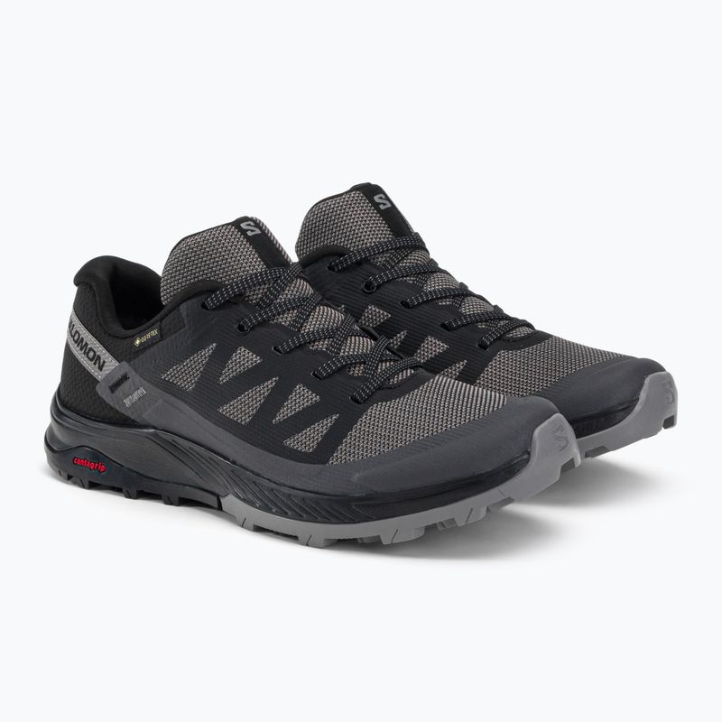 Stivali da trekking da donna Salomon Outrise GTX nero/magnete/gullone 4