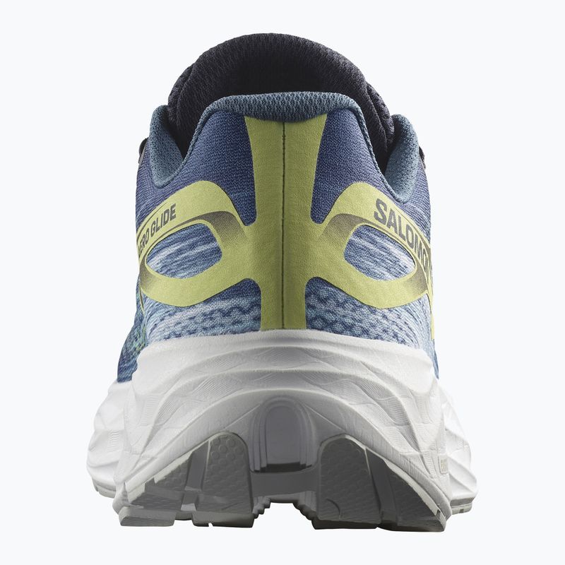 Scarpe da corsa da uomo Salomon Aero Glide blue ashes/dark sapphire/sunny lime 14