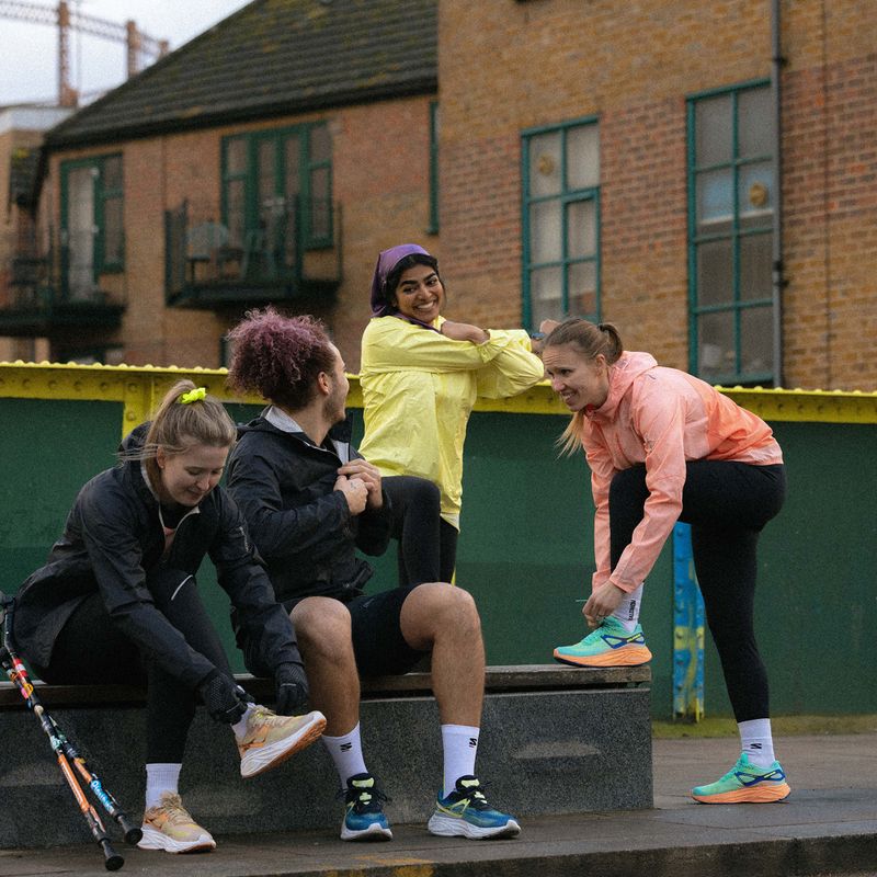 Scarpe da corsa da uomo Salomon Aero Glide blue ashes/dark sapphire/sunny lime 18