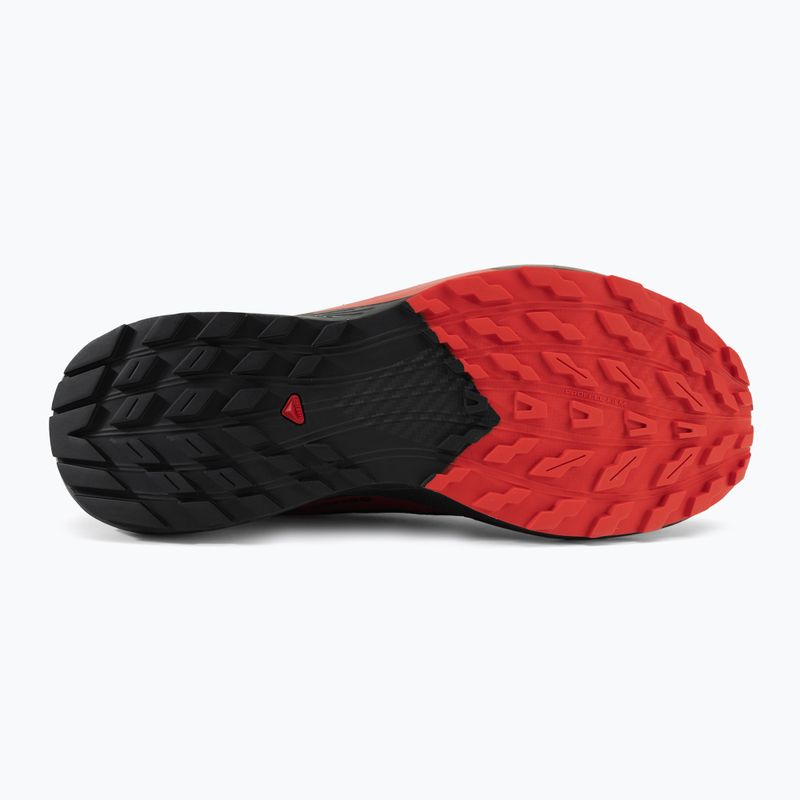 Scarpe da corsa da uomo Salomon Sense Ride 5 nero/rosso fuoco/nero 6