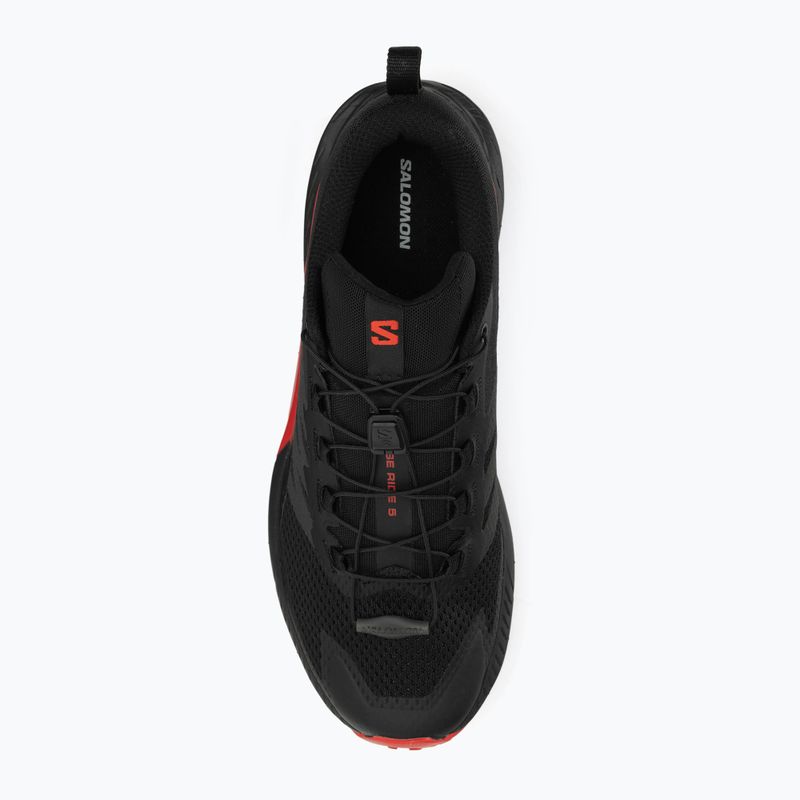 Scarpe da corsa da uomo Salomon Sense Ride 5 nero/rosso fuoco/nero 7