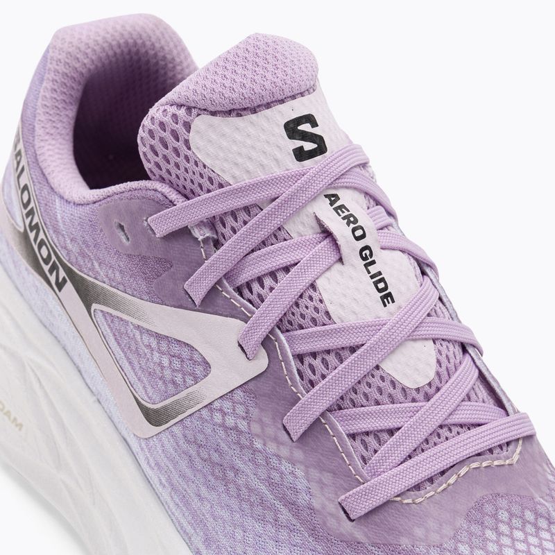 Scarpe da corsa da donna Salomon Aero Glide orchid bloom/rosa culla/bianco 8