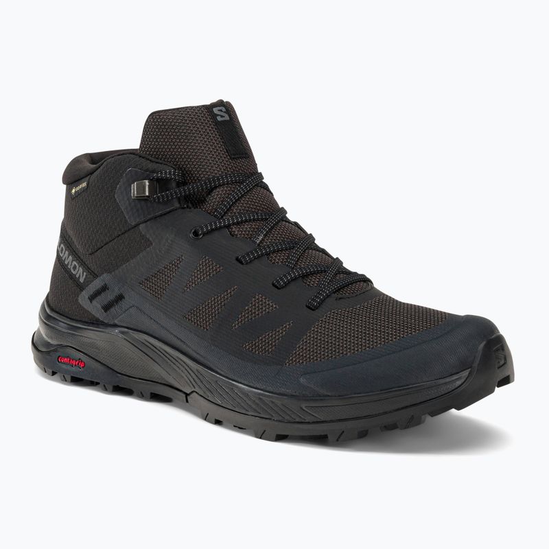 Scarpe da trekking da uomo Salomon Outrise Mid GTX nero/phantom