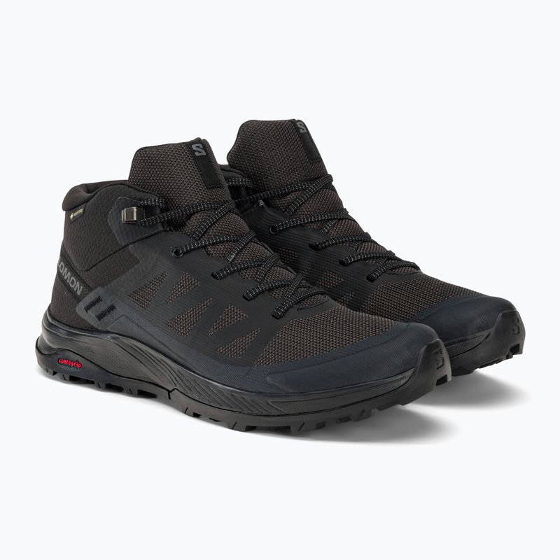 Scarpe da trekking da uomo Salomon Outrise Mid GTX nero/phantom 4