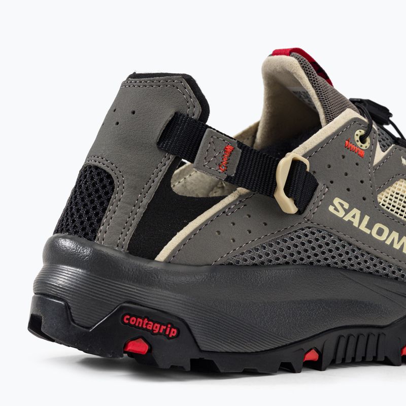 Scarpe da trekking uomo Salomon Techamphibian 5 pewter/moth/fiery red 10