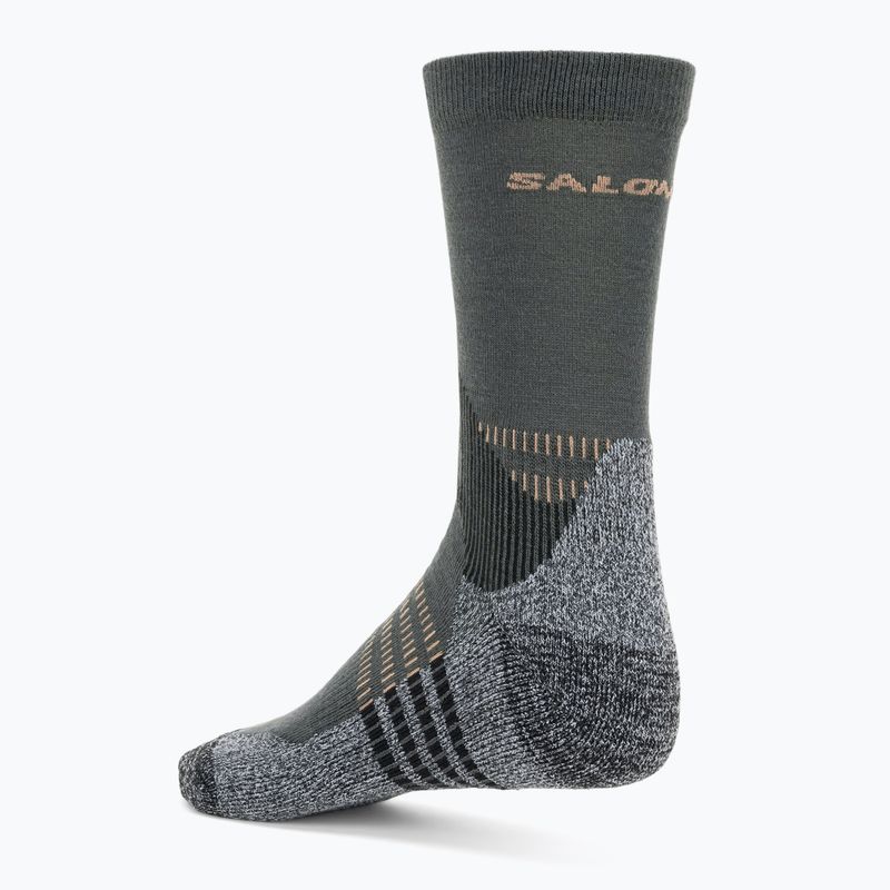 Salomon X Ultra Access Crew 2 paia di calze da trekking color ebano/giornata piovosa 3