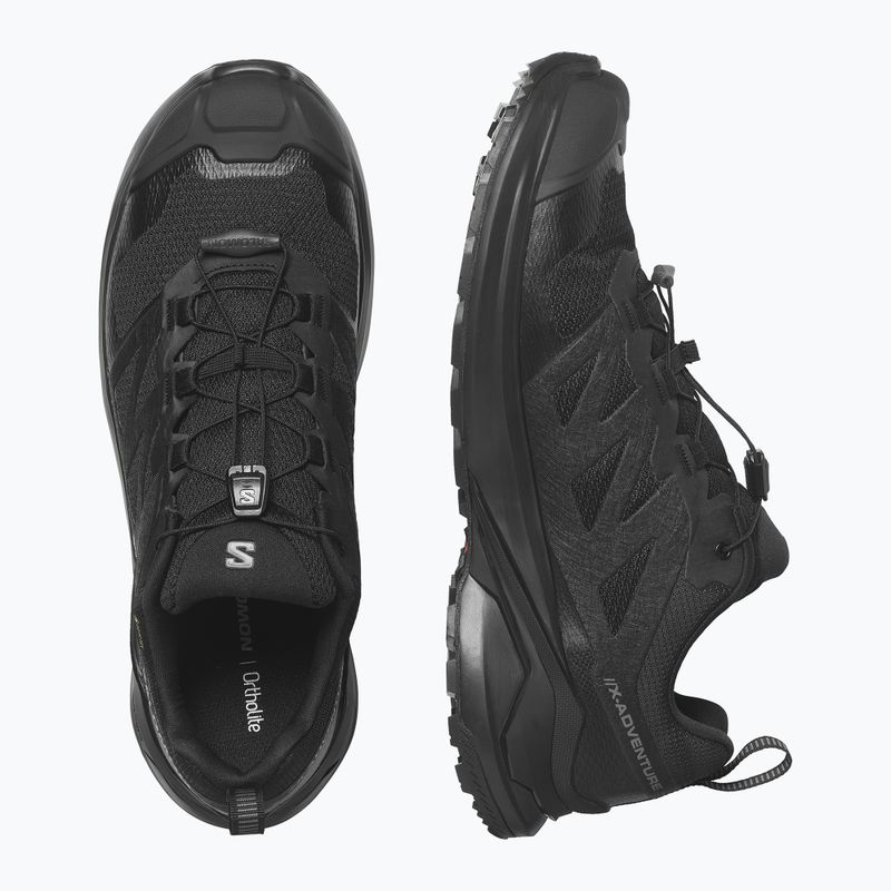 Scarpe da trekking uomo Salomon X-Adventure GTX Black/Black/Black 3