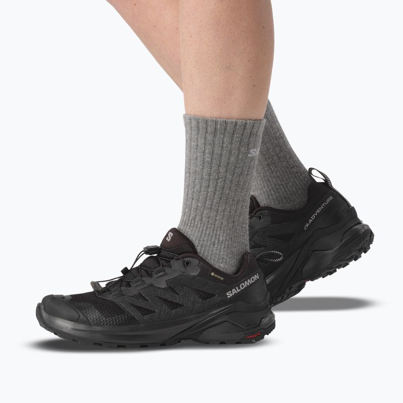 Scarpe da trekking donna Salomon X-Adventure GTX Black/Black/Black 5