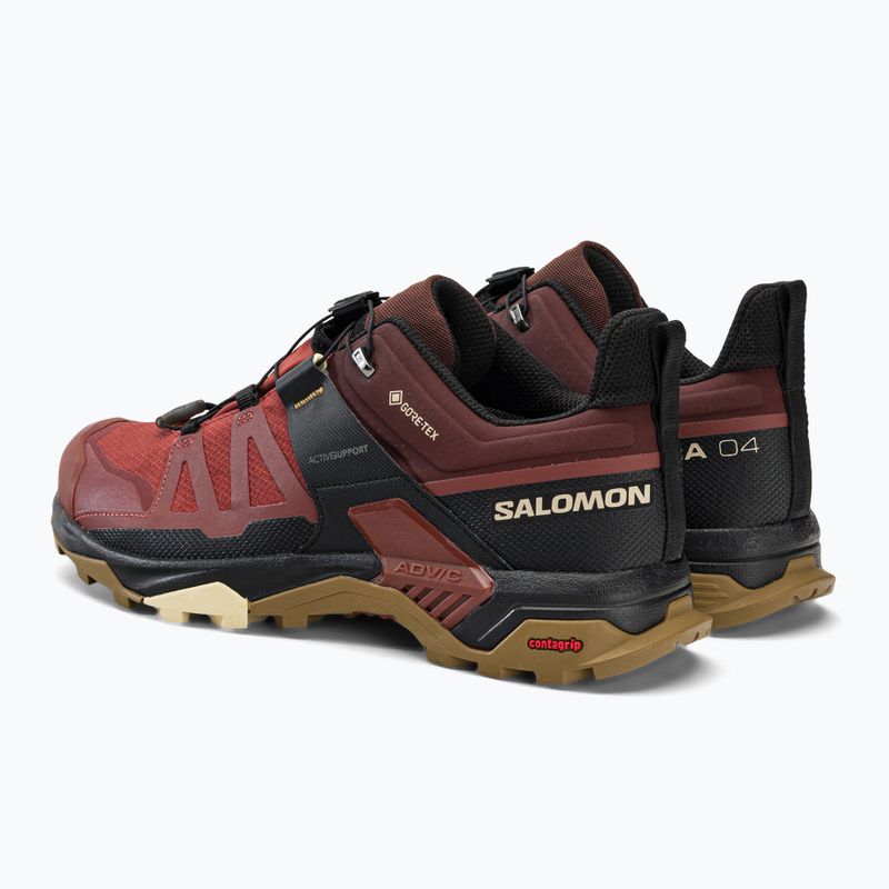 Scarponi da trekking da uomo Salomon X Ultra 4 GTX henné bruciato/nero/dul 3