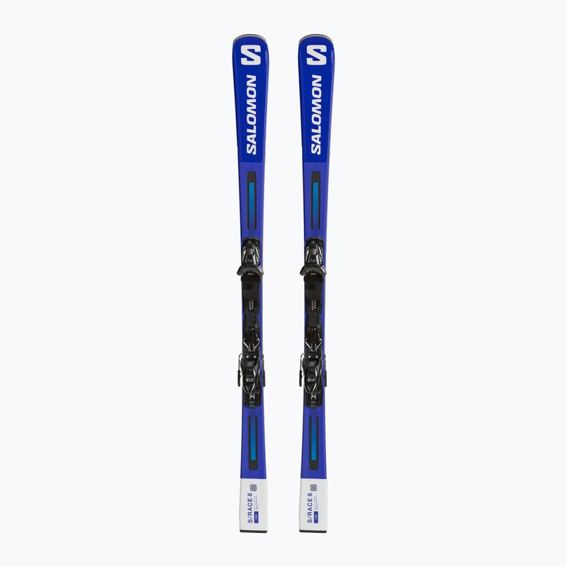 Sci da discesa Salomon S/Race 8 + attacchi M11 GW race blu/bianco