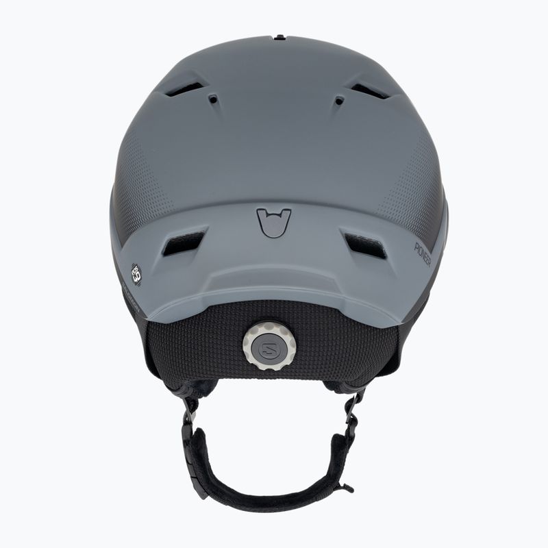 Casco da sci Salomon Pioneer LT Visor ebano/rosso 3