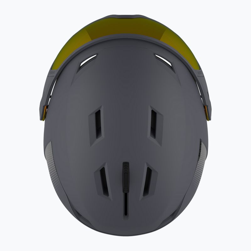 Casco da sci Salomon Pioneer LT Visor ebano/rosso 9