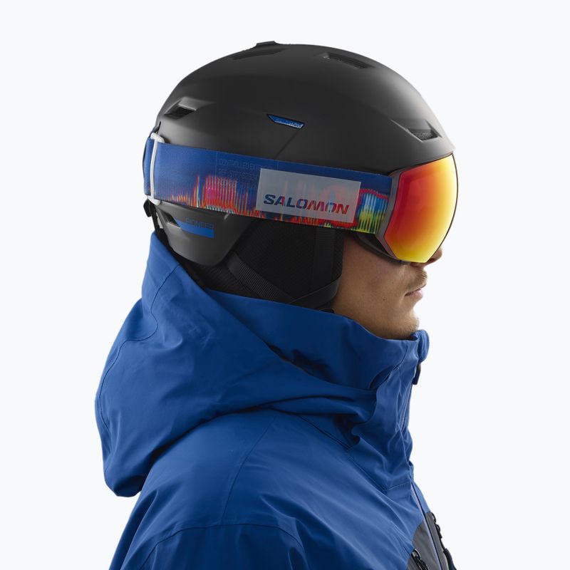 Casco da sci Salomon Pioneer LT nero/blu 5