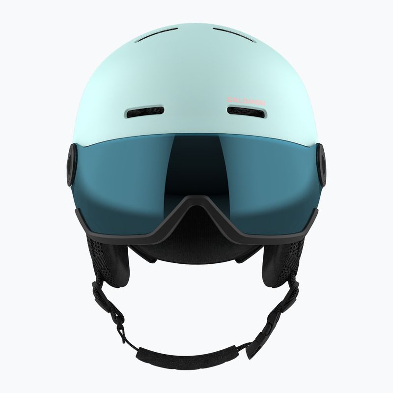 Casco da sci per bambini Salomon Orka Visor bleached aqua 3