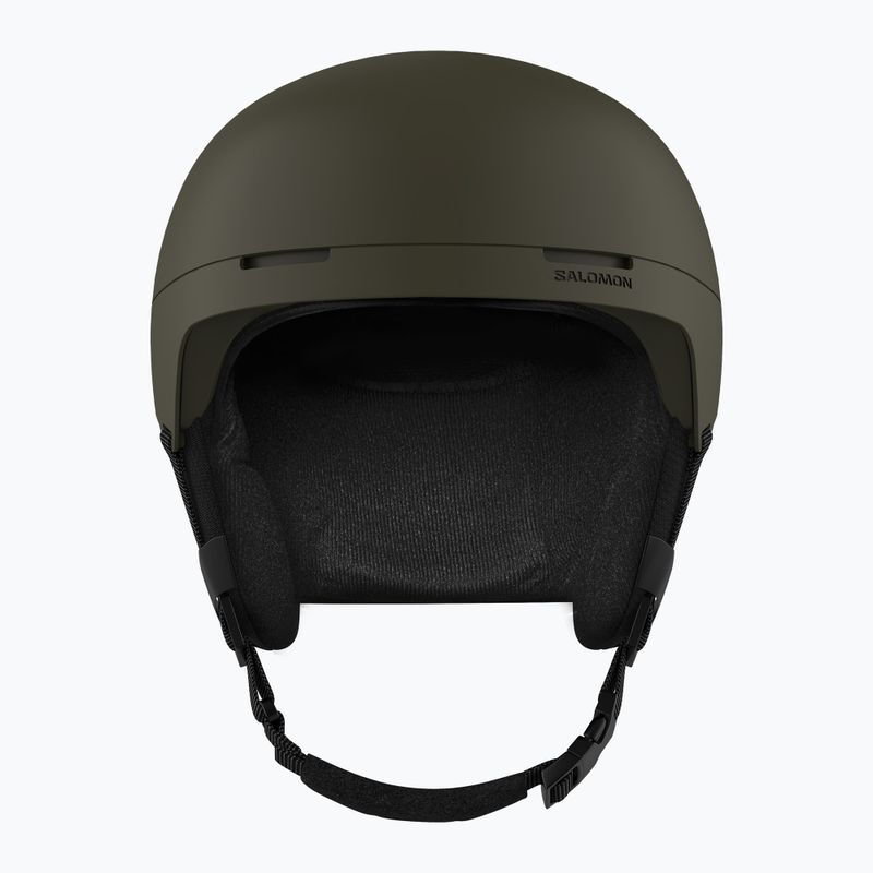 Casco da sci Salomon Brigade olive night 8