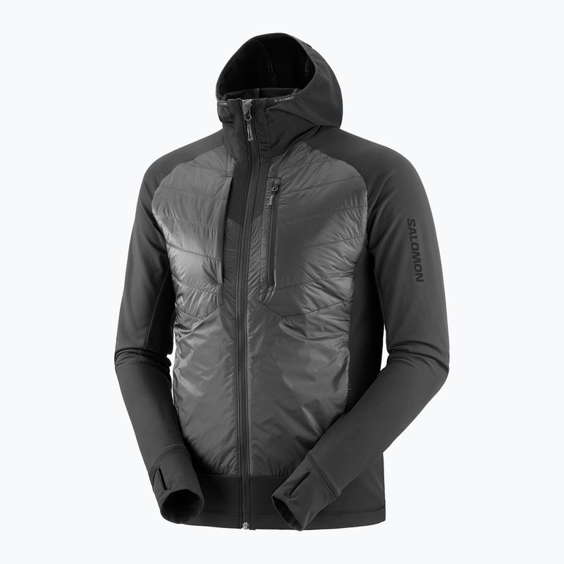 Salomon Elixir Hybrid Hoodie Uomo Giacca isolante in nero 7