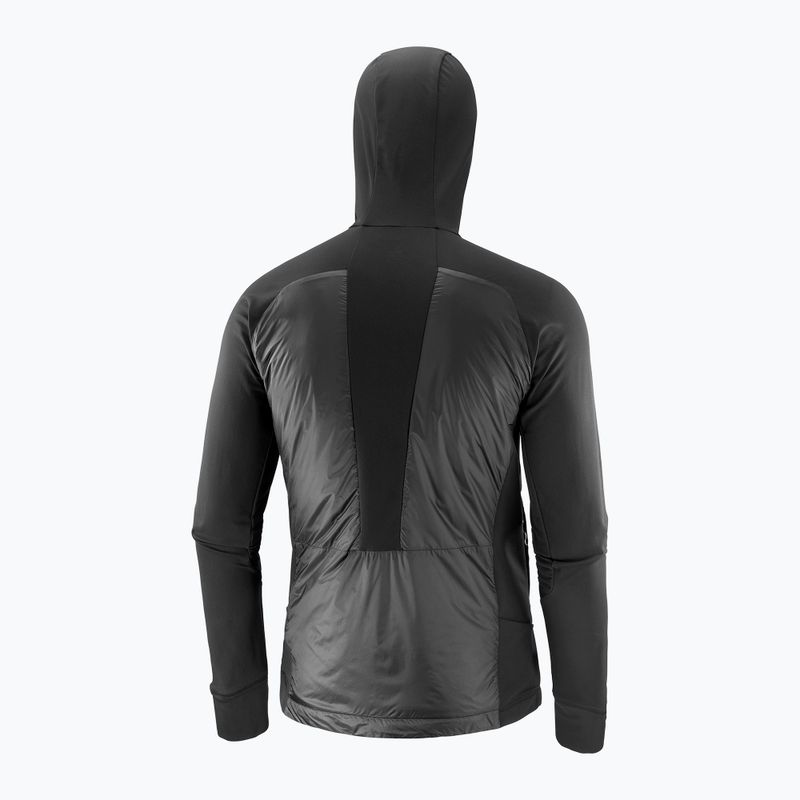 Salomon Elixir Hybrid Hoodie Uomo Giacca isolante in nero 8