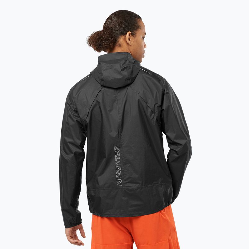 Giacca da corsa Salomon Bonatti Waterproof nero profondo da uomo 2