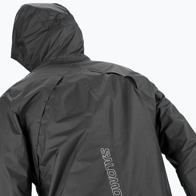 Giacca da corsa Salomon Bonatti Waterproof nero profondo da uomo 4