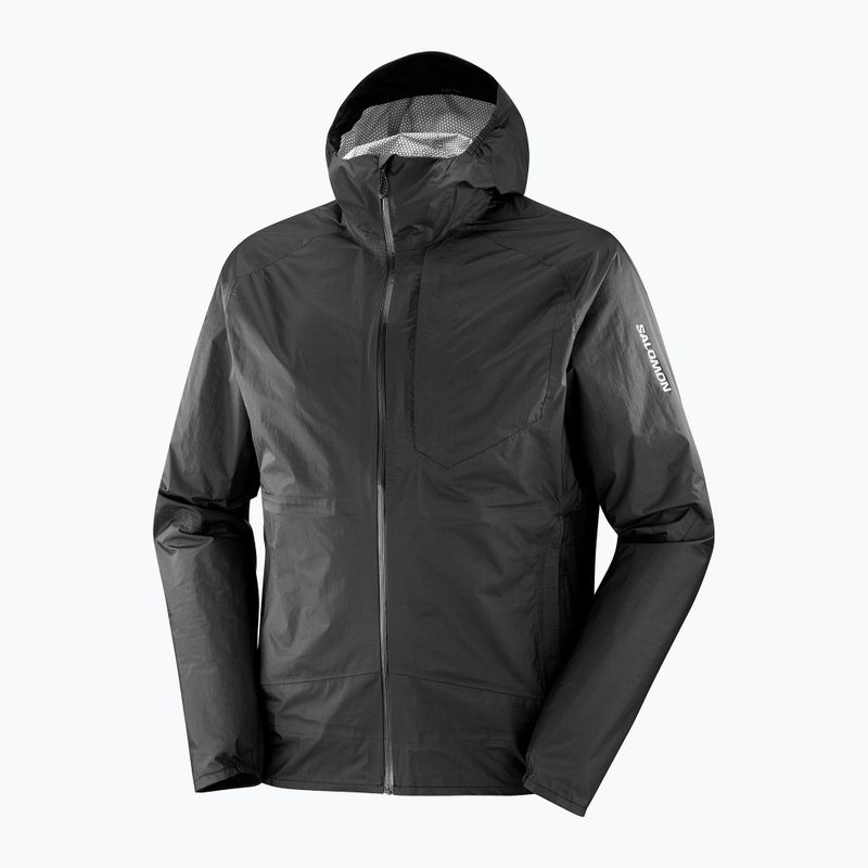 Giacca da corsa Salomon Bonatti Waterproof nero profondo da uomo 9